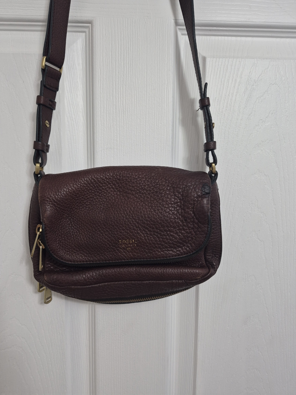 Fossil Women's Crossbody Bag In Brown 100% Leather